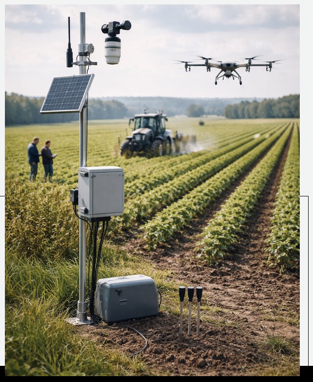 Разработка IoT мониторинга полей в Вольске от 8608 р. | АвикейВль